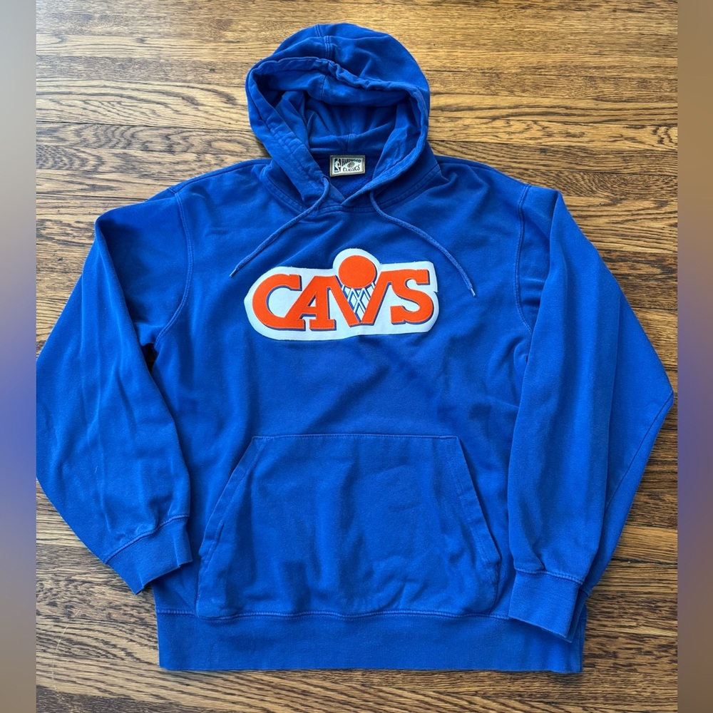 NBA CAVS (Hardwood Classics) Blue Hoodie Sweater